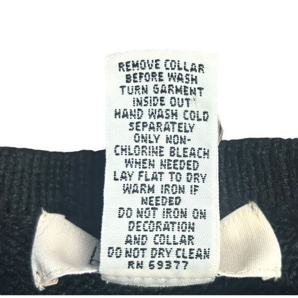 Bechamel Christmas Vest Size Large Black Holly Berries Sleeveless Cottagecore - Picture 7 of 9